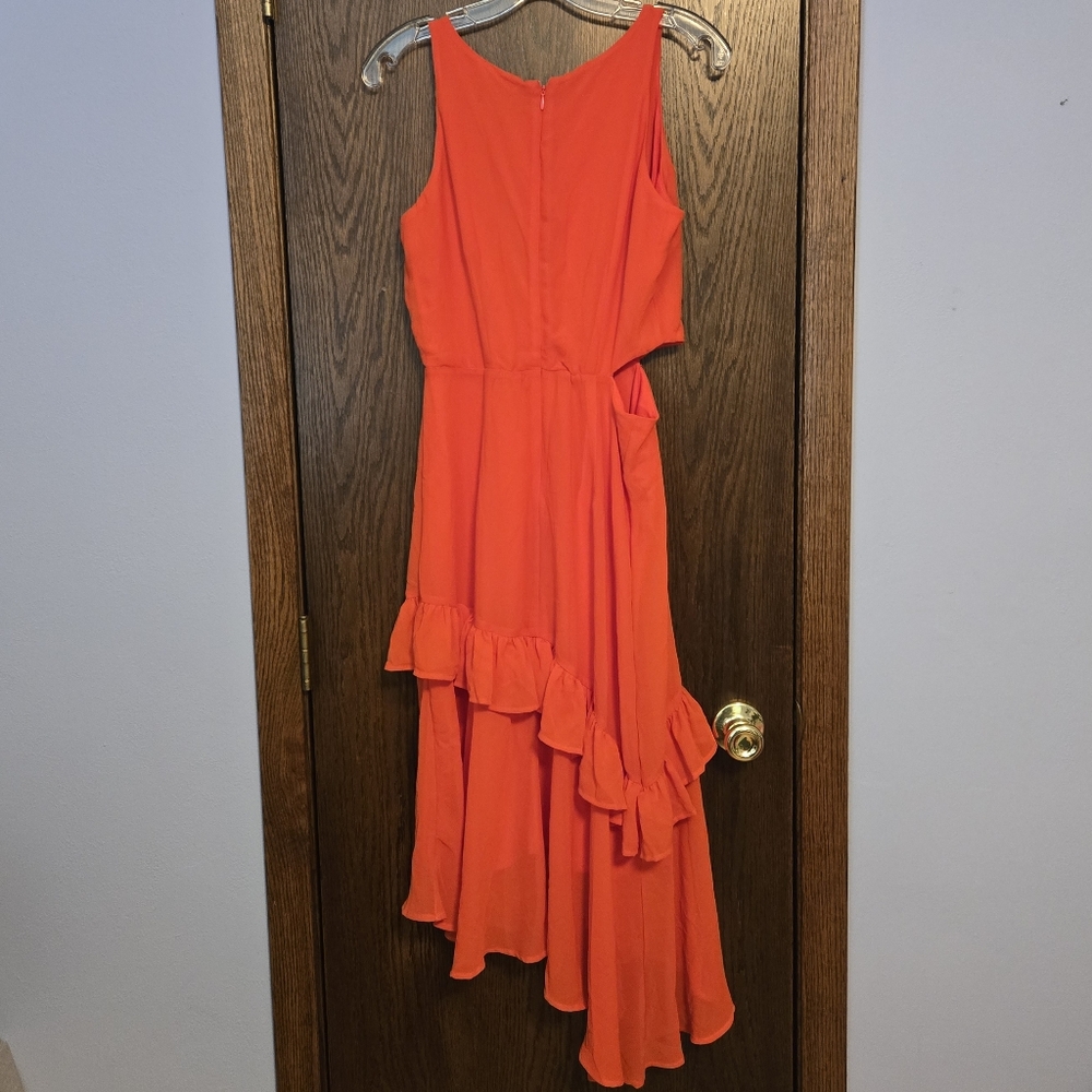 Sam Edelman Side Cut Out Ruffle Hem Dress NWT - Picture 4 of 6